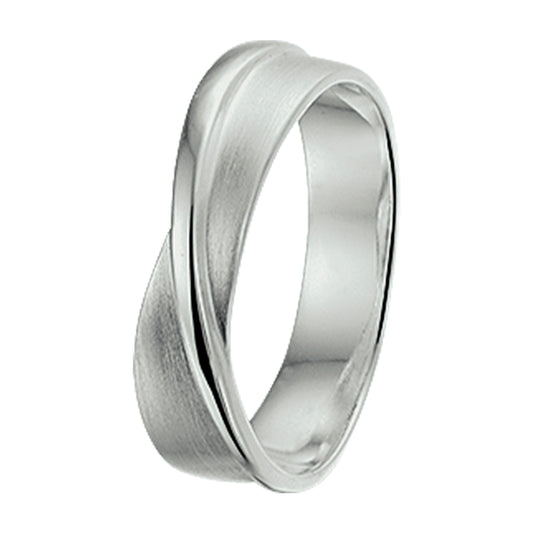 vDam Ring Poli/mat Zilver Gerhodineerd 1326902
