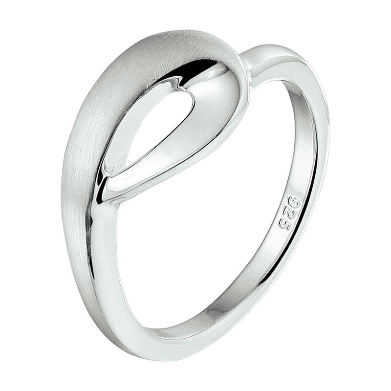 vDam Ring Poli/mat Zilver Gerhodineerd 1328378