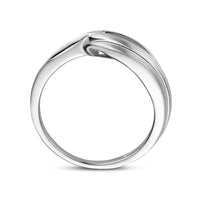 vDam Ring Poli/mat Zilver Gerhodineerd 1335326 Maat 19
