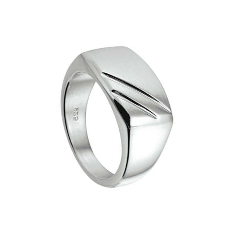 vDam Ring Poli/mat Zilver Gerhodineerd 1337914
