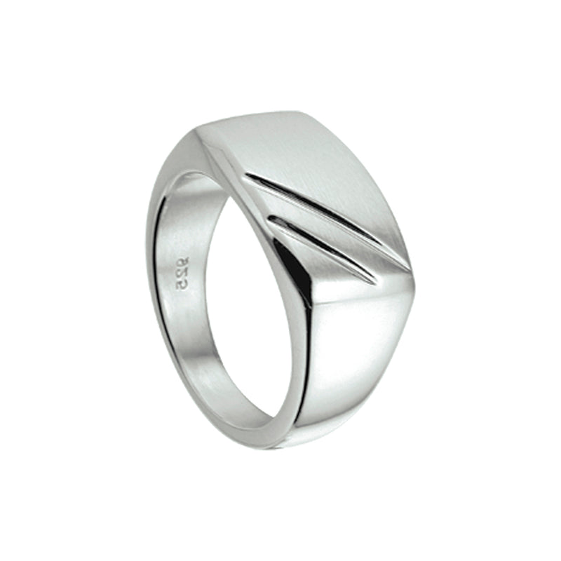 vDam Ring Poli/mat Zilver Gerhodineerd 1337915