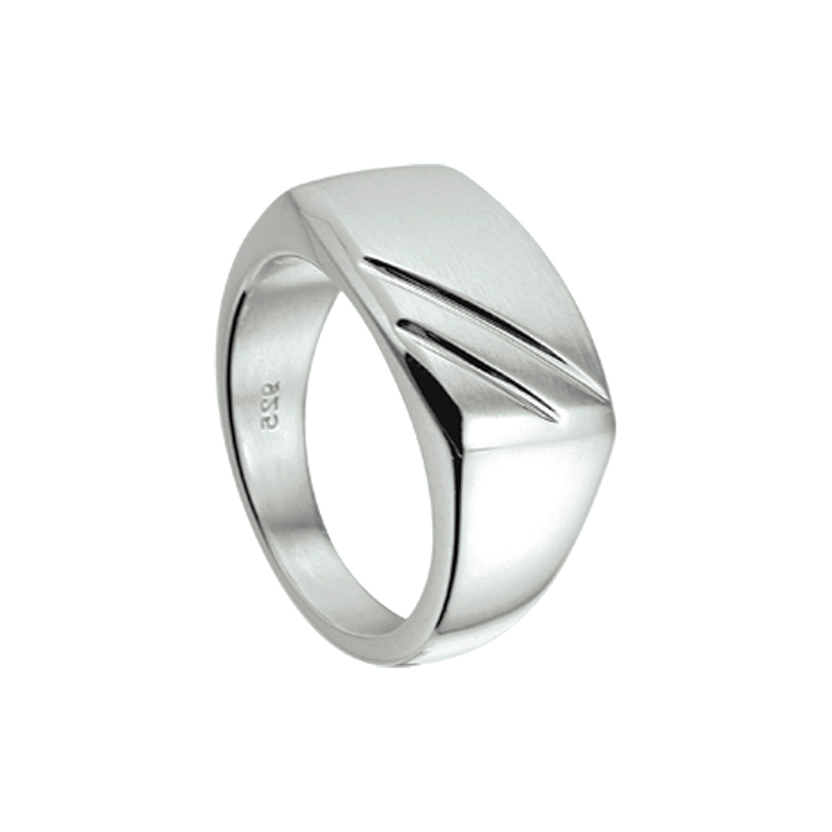 vDam Ring Poli/mat Zilver Gerhodineerd 1337918