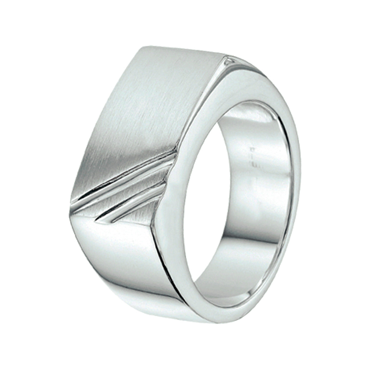 vDam Ring Poli/mat Zilver Gerhodineerd 1337928