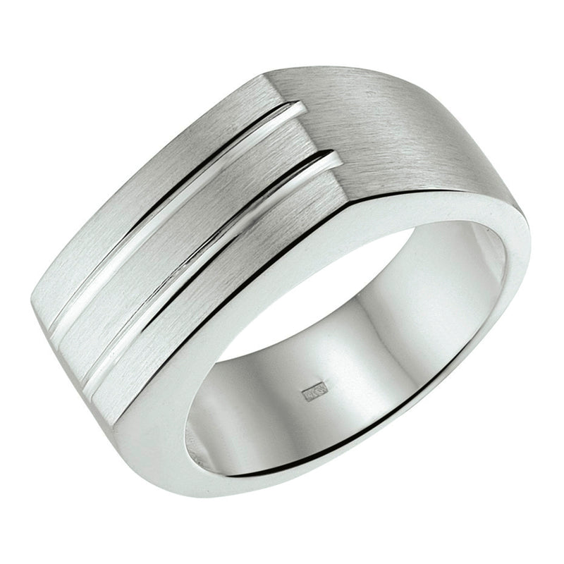 vDam Ring Poli/mat Zilver Gerhodineerd 1337930