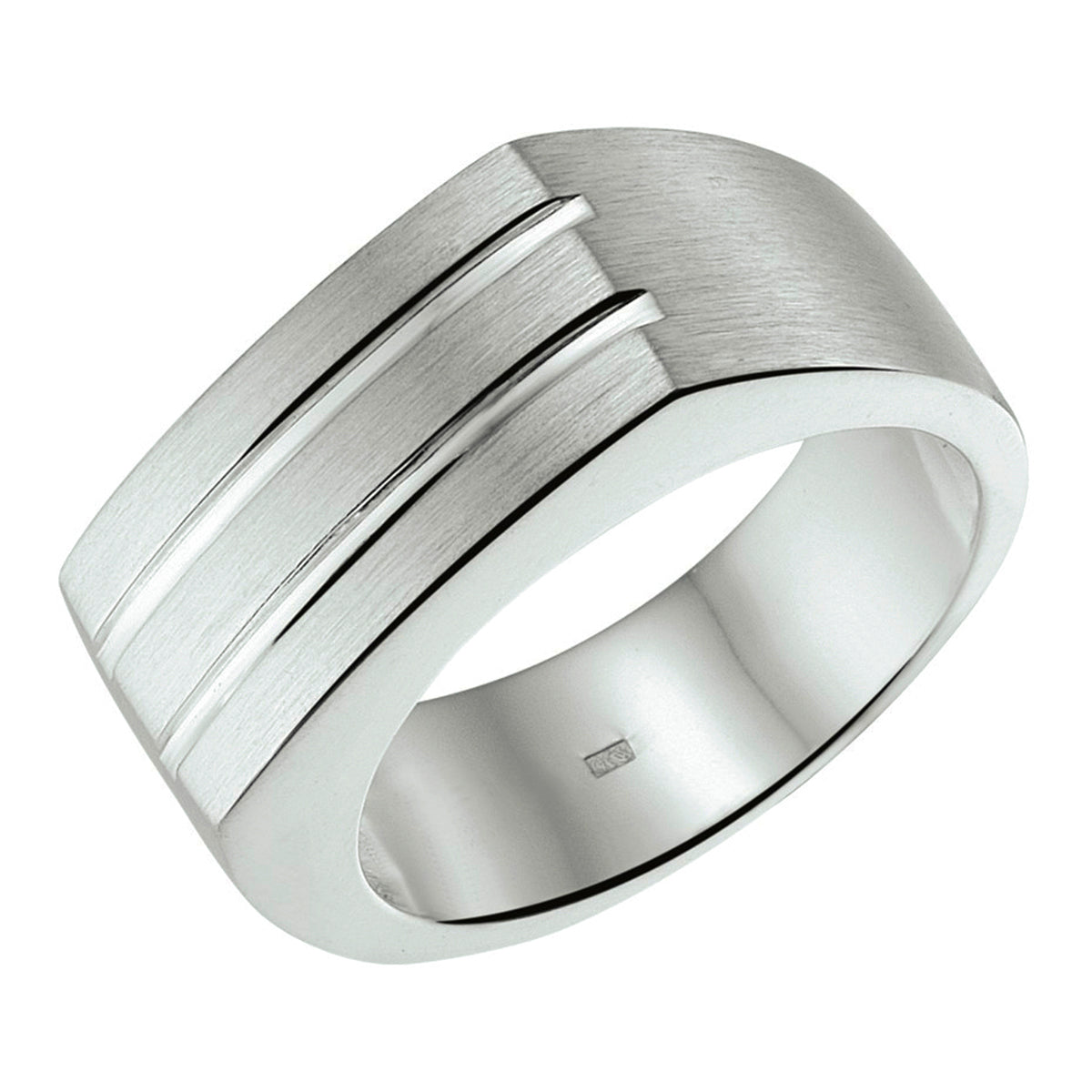 vDam Ring Poli/mat Zilver Gerhodineerd 1337931