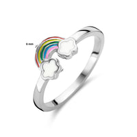 vDam Ring Regenboog Zilver Gerhodineerd Maat 1336209 Maat 13