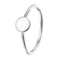 vDam Ring Rondje Zilver Gerhodineerd 1325063