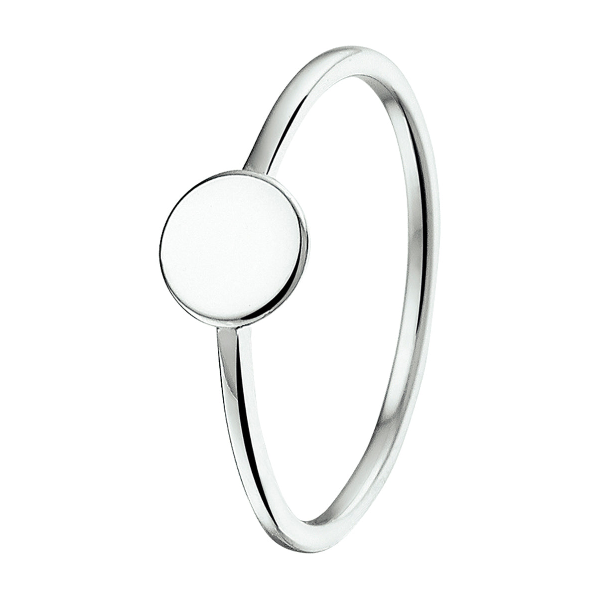 vDam Ring Rondje Zilver Gerhodineerd 1325063
