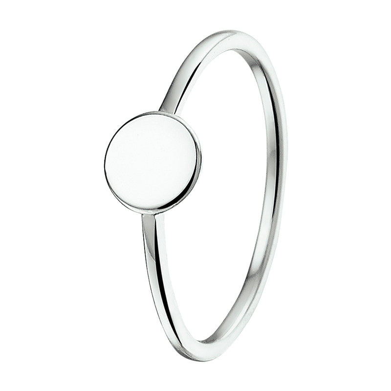 vDam Ring Rondje Zilver Gerhodineerd 1325063
