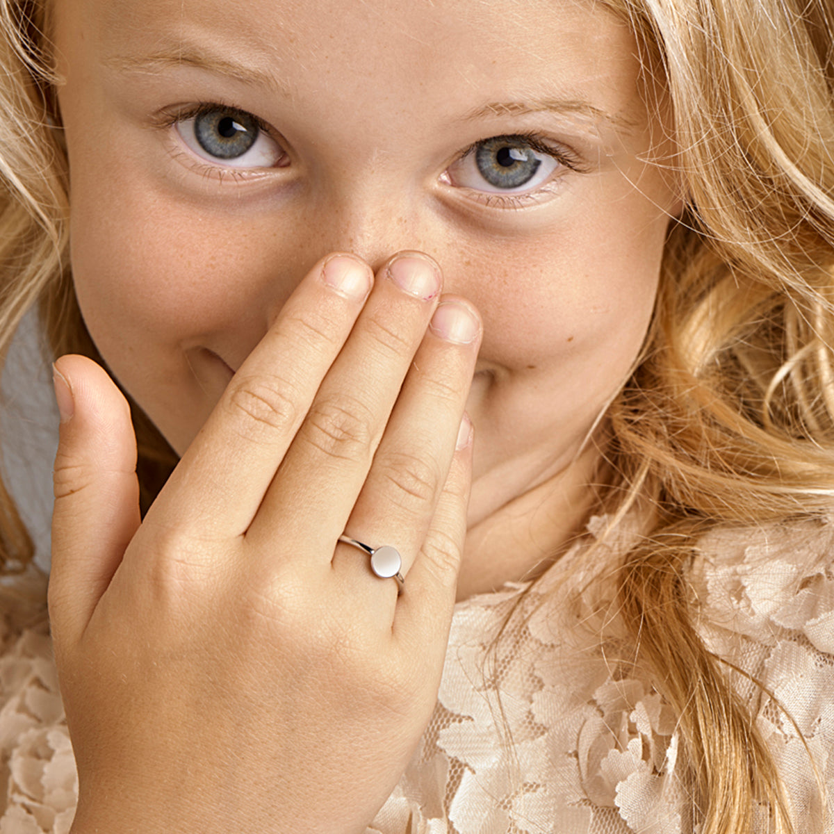 vDam Ring Rondje Zilver Gerhodineerd 1325073 Maat 17¼