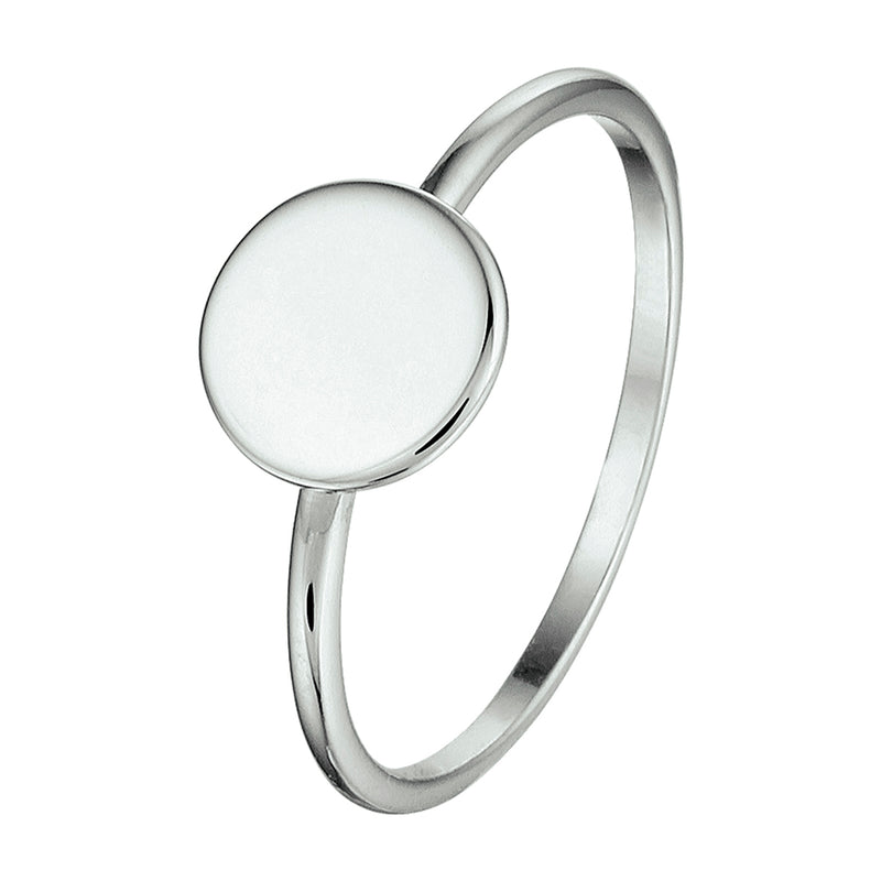vDam Ring Rondje Zilver Gerhodineerd 1330171