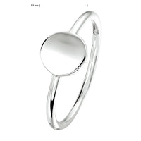 vDam Ring Rondje Zilver Gerhodineerd 1333390 Maat 16