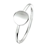vDam Ring Rondje Zilver Gerhodineerd 1333390