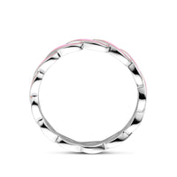 vDam Ring Roze Emaille Zilver Gerhodineerd 1338688 Maat 16½