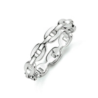 vDam Ring Schakel Zilver Gerhodineerd 1333683