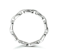 vDam Ring Schakel Zilver Gerhodineerd 1333829 Maat 16