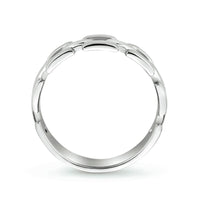 vDam Ring Schakel Zilver Gerhodineerd 1334002 Maat 17¾