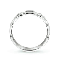 vDam Ring Schakel Zilver Gerhodineerd 1334004 Maat 19