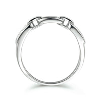 vDam Ring Schakel Zilver Gerhodineerd 1335039 Maat 19