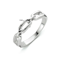vDam Ring Schakel Zilver Gerhodineerd 1335039 Maat 19