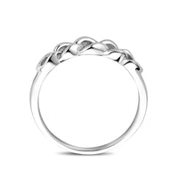 vDam Ring Schakel Zilver Gerhodineerd 1339550 Maat 16
