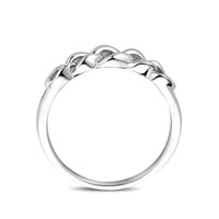 vDam Ring Schakel Zilver Gerhodineerd 1339552 Maat 17¼