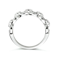 vDam Ring Schakel Zirkonia Zilver Gerhodineerd 1334131 Maat 17¾