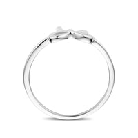 vDam Ring Strik Zilver Gerhodineerd 1339712 Maat 17¼