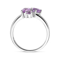 vDam Ring Trilogie Amethist Zilver Gerhodineerd 1337890 Maat 17¼