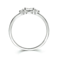 vDam Ring Trilogie Zirkonia Zilver Gerhodineerd 1334786 Maat 16
