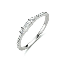 vDam Ring Trilogie Zirkonia Zilver Gerhodineerd 1335011