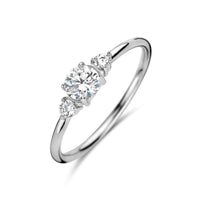 vDam Ring Trilogie Zirkonia Zilver Gerhodineerd 1335517