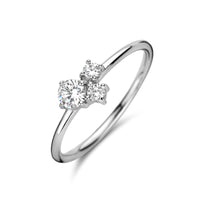 vDam Ring Trilogie Zirkonia Zilver Gerhodineerd 1335528