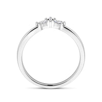 vDam Ring V Zirkonia Zilver Gerhodineerd 1339036 Maat 16½