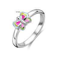 vDam Ring Vlinder Zilver Gerhodineerd 1337030 Maat 13½