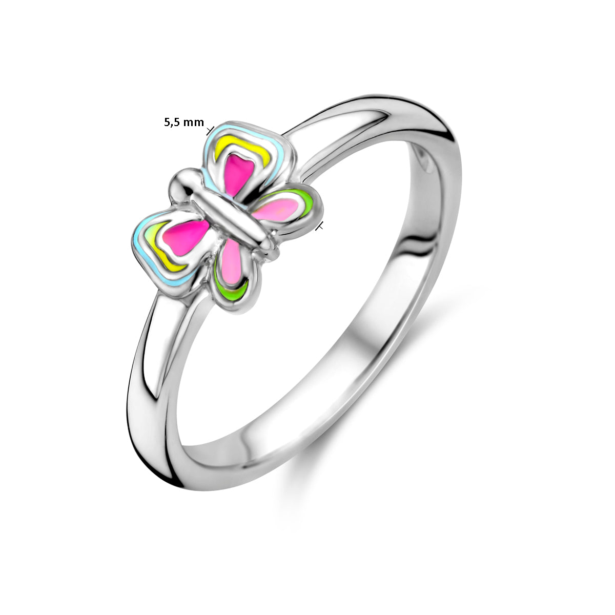 vDam Ring Vlinder Zilver Gerhodineerd 1337030 Maat 13½