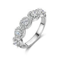 vDam Ring Zikonia Halo Zilver Gerhodineerd 1336751