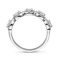 vDam Ring Zikonia Halo Zilver Gerhodineerd 1336752 Maat 16½