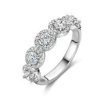 vDam Ring Zikonia Halo Zilver Gerhodineerd 1336754