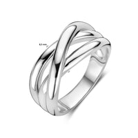 vDam Ring Zilver Gerhodineerd 1326021 Maat 18½