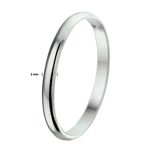 vDam Ring Zilver Gerhodineerd 1326588 Maat 19