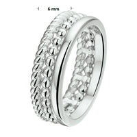 vDam Ring Zilver Gerhodineerd 1328483 Maat 16