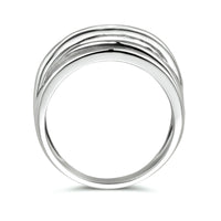 vDam Ring Zilver Gerhodineerd 1334971 Maat 17¼