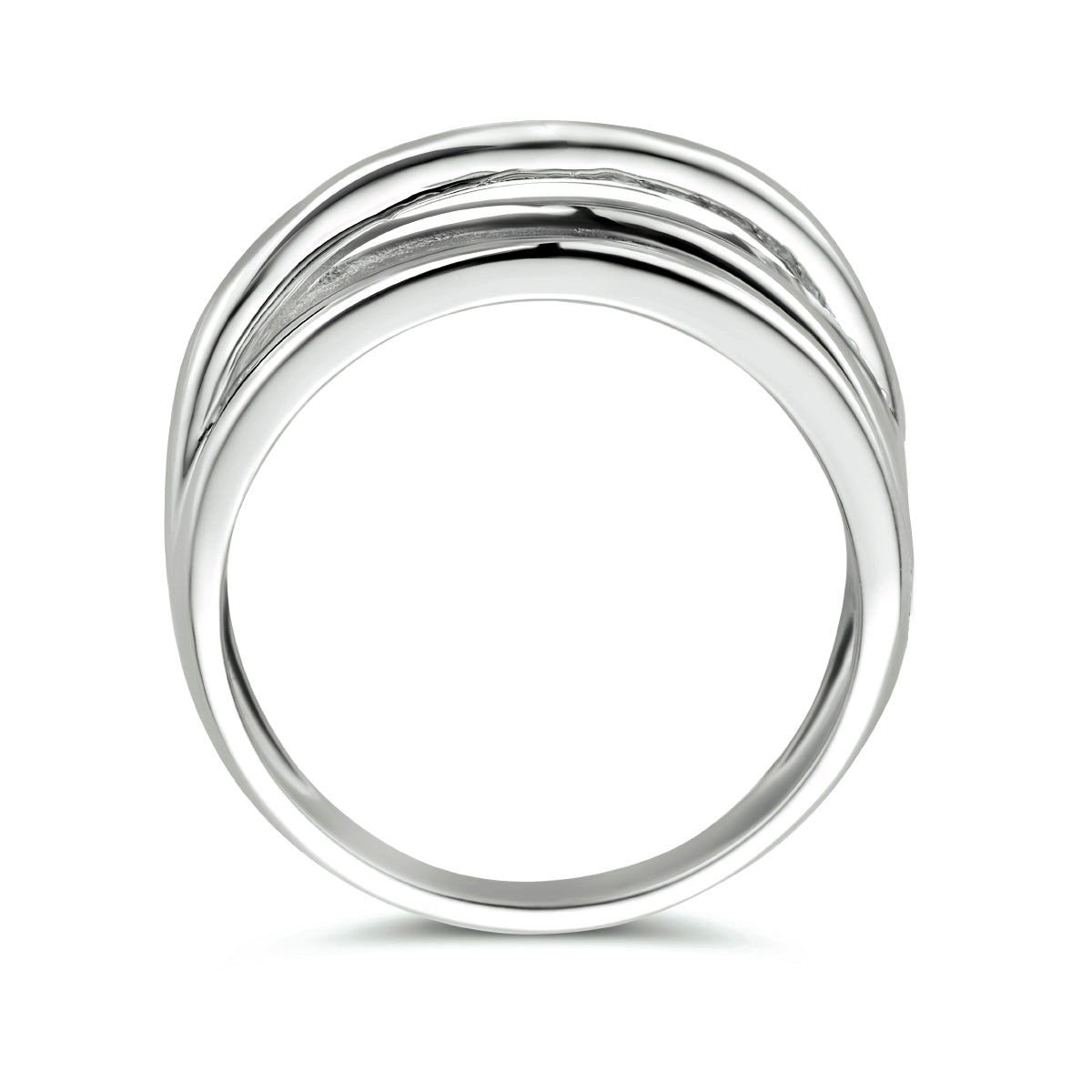 vDam Ring Zilver Gerhodineerd 1334972 Maat 17¾