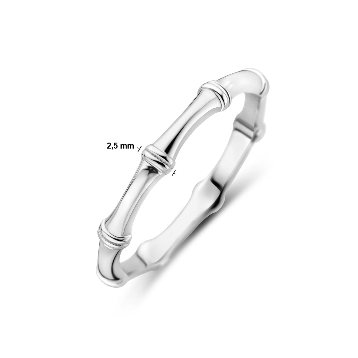 vDam Ring Zilver Gerhodineerd 1339032 Maat 17¼