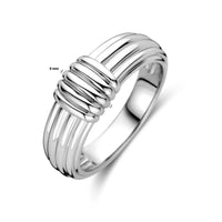 vDam Ring Zilver Gerhodineerd 1339217 Maat 17¾