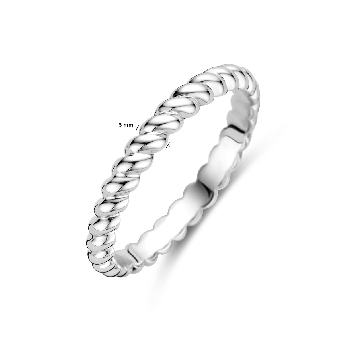 vDam Ring Zilver Gerhodineerd 1339502 Maat 18½