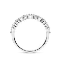 vDam Ring Zirkonia 3,5 Mm Zilver Gerhodineerd 1339818 Maat 17¼