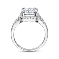 vDam Ring Zirkonia Halo Zilver Gerhodineerd 1336844 Maat 17¼