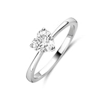 vDam Ring Zirkonia Hartje Zilver Gerhodineerd 1341753